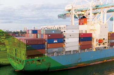 Sending (sea) containers is almost automatic